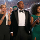 Actress Jessica Biel, singer Beyoncé, rapper Jay Z and singer Solange Knowles attend the 55th Annual Grammy Awards at the Staples Center Feb. 10, 2013, in Los Angeles.
Christopher Polk/Getty Images for NARAS